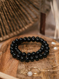 Bransoletka Mocy Wewnętrznej - Czarny Agat